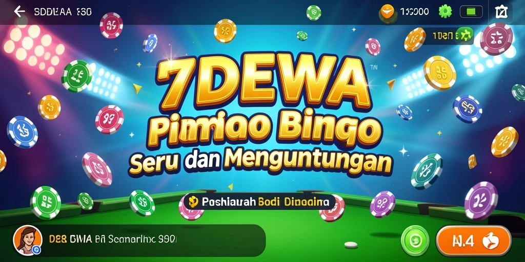 Tampilan gameplay seru dalam 7DEWA Bingo.