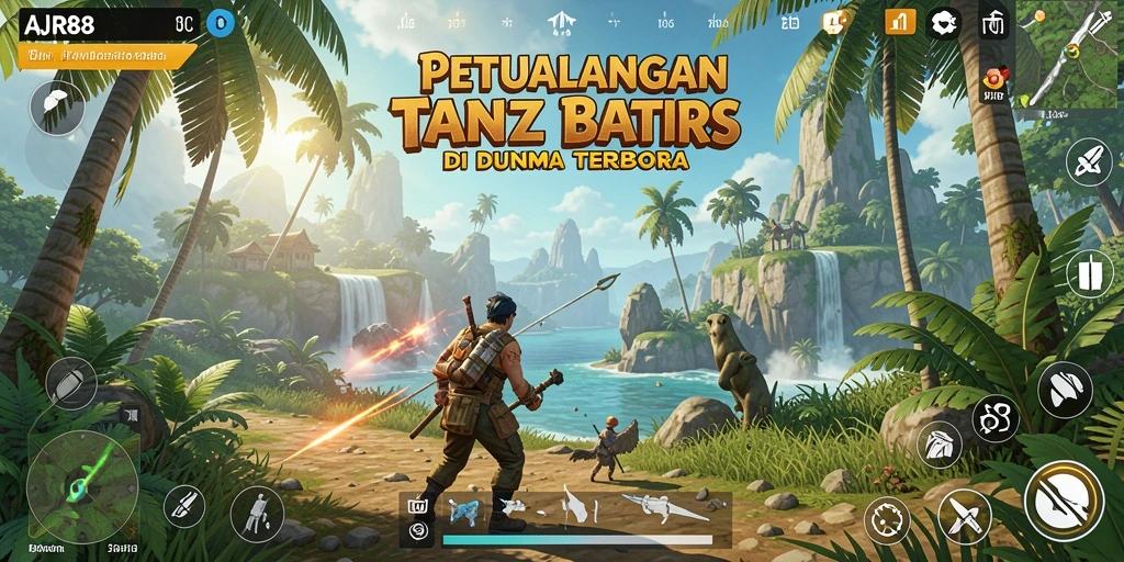 Tampilan gameplay <strong>AJR88</strong> yang menarik di dunia terbuka.