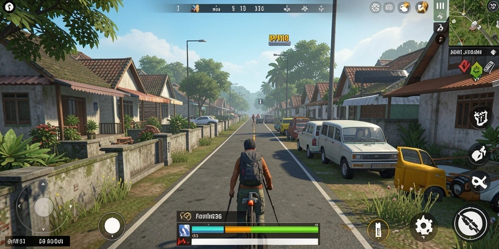 Tampilan gameplay menarik di API36 dengan unsur simulasi kehidupan.