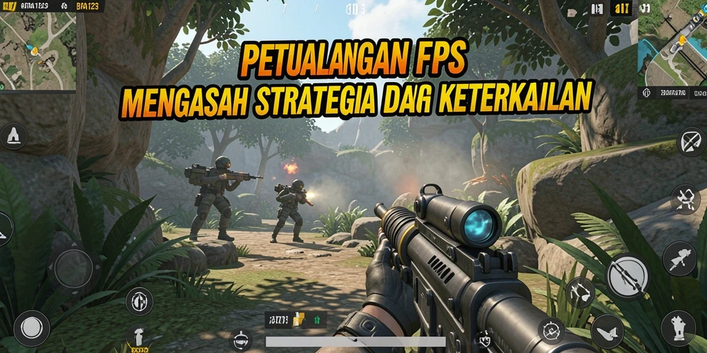 Tangkapan layar utama BATA123 menampilkan aksi tembak-menembak yang intens.