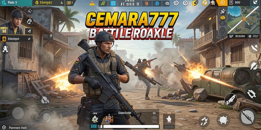 Gameplay CEMARA777 dengan aksi pertempuran yang mendebarkan.