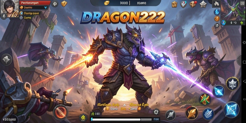 Tampilan gameplay DRAGON222 dengan aksi pertarungan yang mendebarkan.