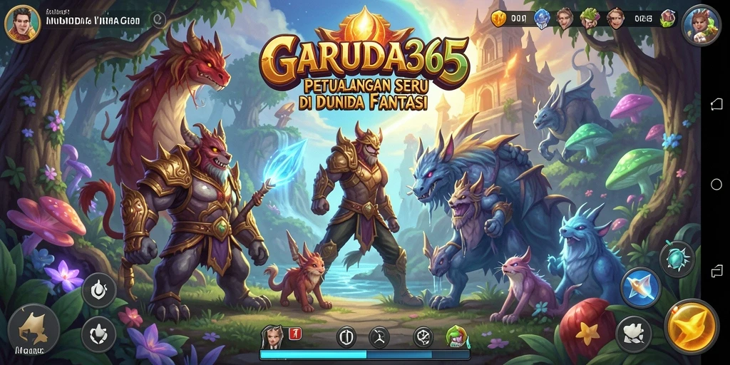 Tampilan gameplay GARUDA365 yang menakjubkan dengan aksi petualangan.