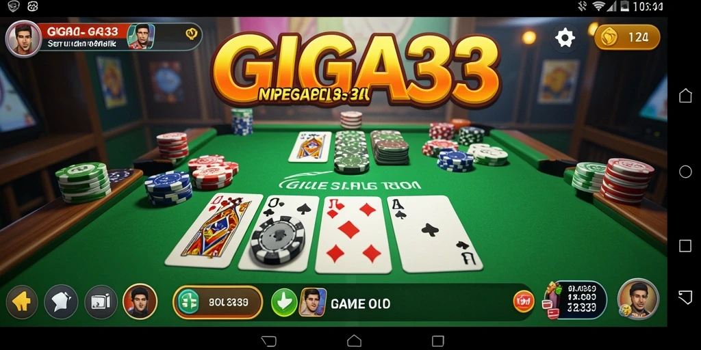 Tampilan gameplay GIGA33 yang seru dan menantang.