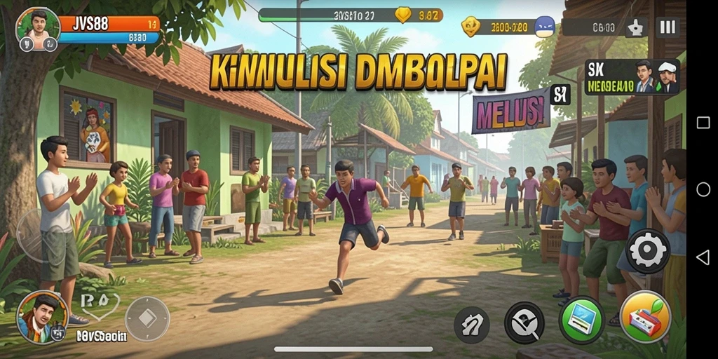 Screenshot gameplay JVS88 menunjukkan keseruan simulasi kehidupan sehari-hari.