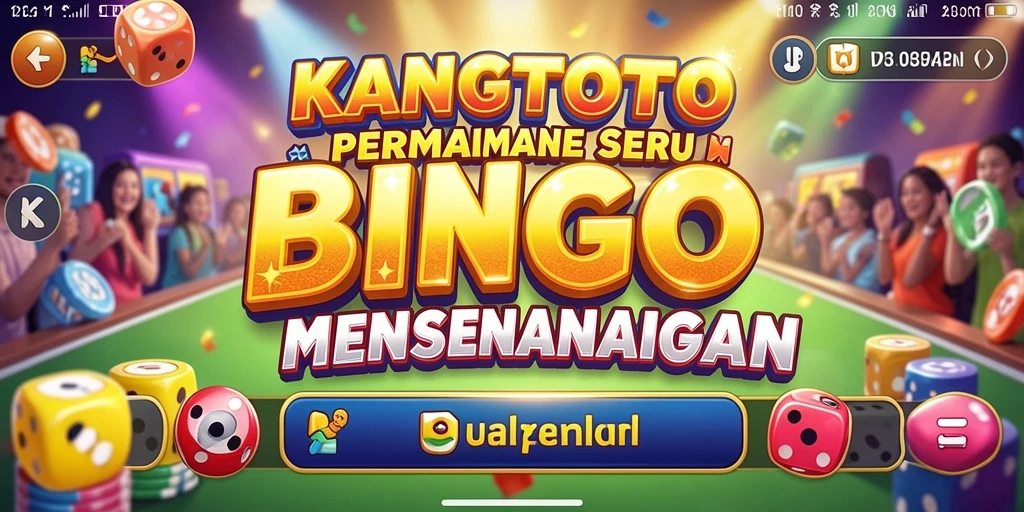 Tampilan menarik permainan Bingo KANGTOTO di ponsel.