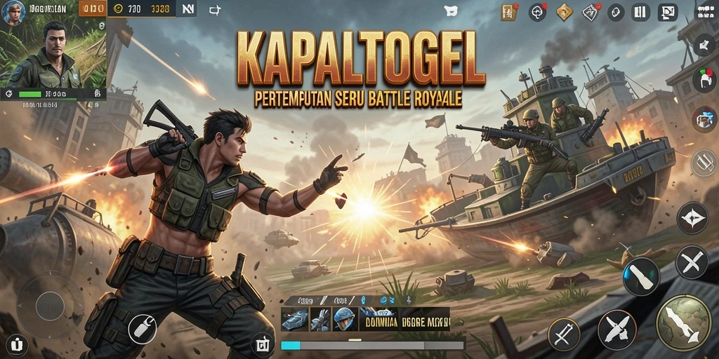 Tangkapan layar menampilkan aksi pertarungan mendebarkan dalam KAPALTOGEL.