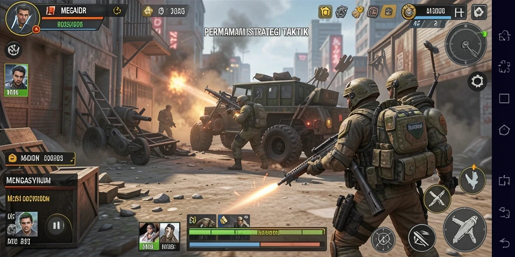 Tampilan gameplay seru dalam MEGAIDR yang menguji strategi pemain.