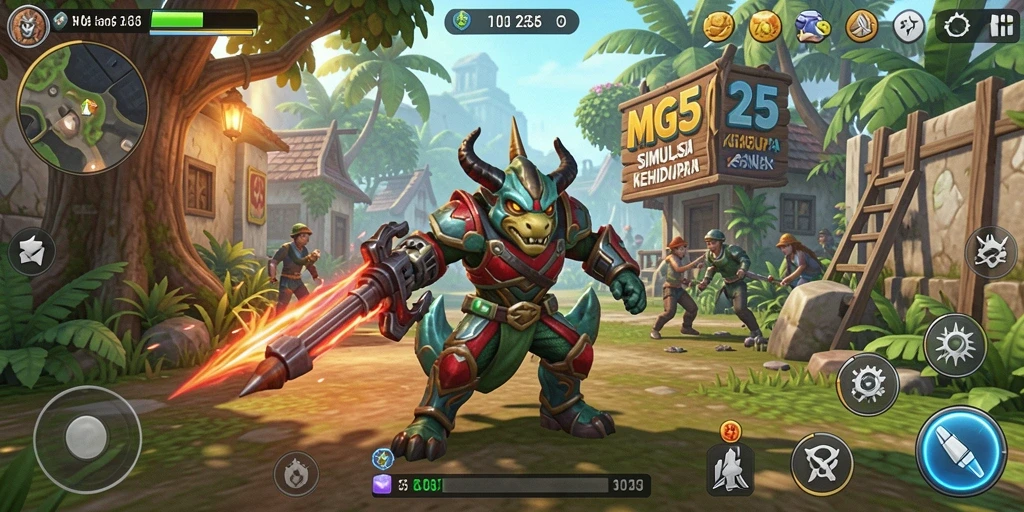 Tangkapan layar MG525 menampilkan gameplay simulasi yang mendebarkan.