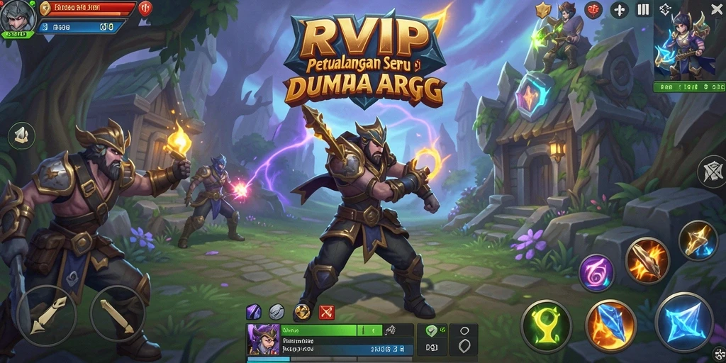 Tampilan gameplay dinamis dan aksi seru dalam RVIP.