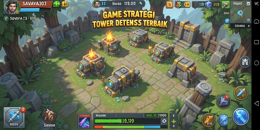 Gameplay menegangkan dalam SAVAYA303 dengan strategi Tower Defense.