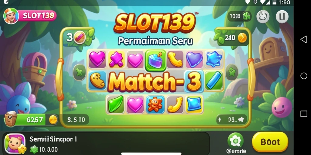 Screenshot menampilkan gameplay SLOT138 yang penuh warna dan tantangan seru.